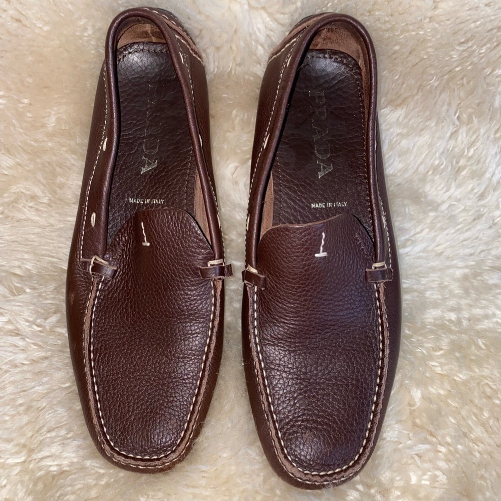 Prada Leather Classic Loafer Driving Moccasin - Picture 3 of 11